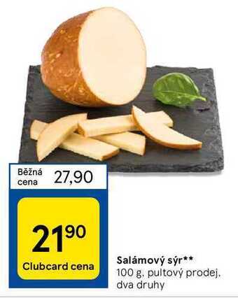 Tesco Salámový sýr** 100 g nabídka