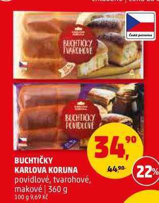 Penny Market Buchtičky karlova koruna, 360 g nabídka