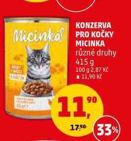 Penny Market Konzerva pro kočky micinka, 415 g nabídka