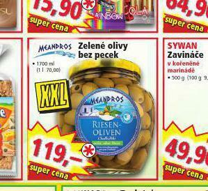 Norma Zelené olivy bez pecek nabídka