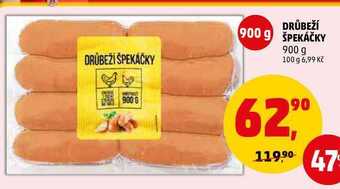 Penny Market Drůbeží špekáčky, 900 g nabídka