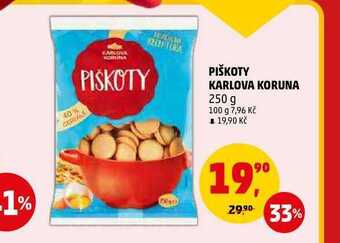 Penny Market Piškoty karlova koruna, 250 g nabídka