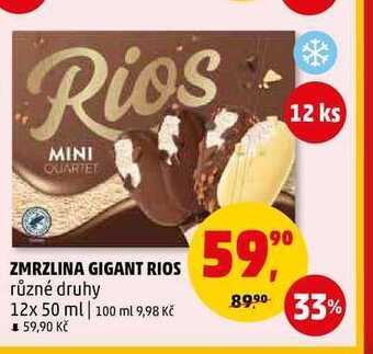 Penny Market Zmrzlina gigant rios, 12x 50 ml nabídka