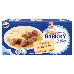Penny Market Nowaco dobroty babičky kláry masové knedlíčky ve svíčkové omáčce 450g nabídka
