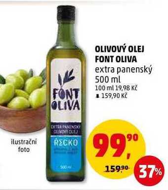 Penny Market Olivový olej font oliva, 500 ml nabídka