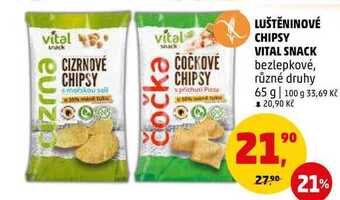Penny Market Luštěninové chipsy vital snack, 65 g nabídka