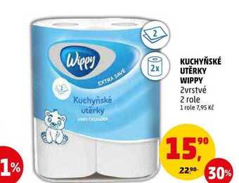 Penny Market Kuchyňské utěrky wippy, 2 role nabídka