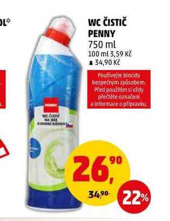 Penny Market Wc čistič penny, 750 ml nabídka