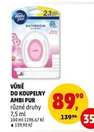 Penny Market Vůně do koupelny ambi pur, 7,5 ml nabídka
