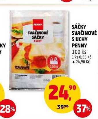 Penny Market Sáčky svačinové s uchy penny, 100 ks nabídka
