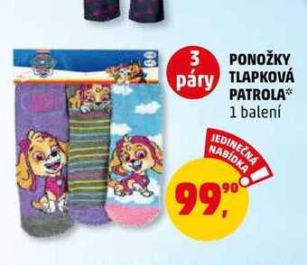 Penny Market Ponožky tlapková patrola, 3 páry nabídka