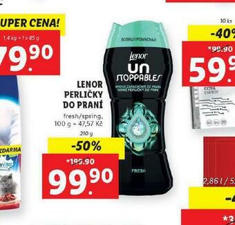 Lidl Lenor perličky do praní nabídka
