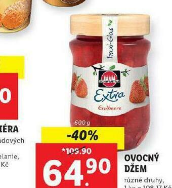 Lidl Ovocný džem nabídka