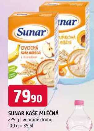 Terno Sunar kaše mléčná 225 g nabídka