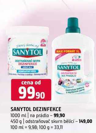 Terno Sanytol dezinfekce 1000 ml nabídka