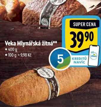 Albert Veka mlynářská žitná 400 g nabídka