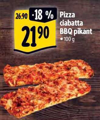 Albert Pizza ciabatta bbq pikant •100 g nabídka
