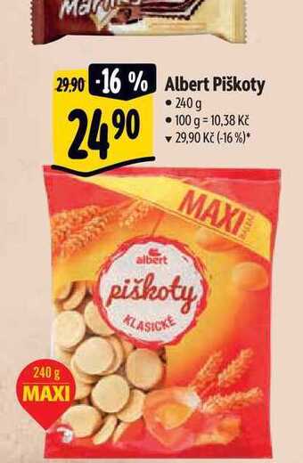 Albert Albert piškoty 240 g nabídka