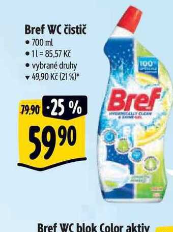 Albert Bref wc čistič • 700 ml nabídka