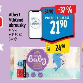 Albert Albert vlhčené ubrousky • 72 ks nabídka