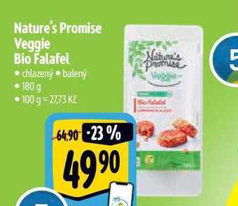 Albert Nature's promise veggie bio falafel 180 g nabídka