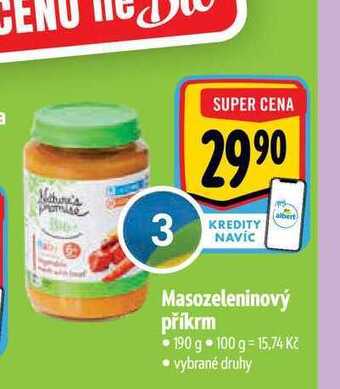 Albert Masozeleninový příkrm 190 g nabídka
