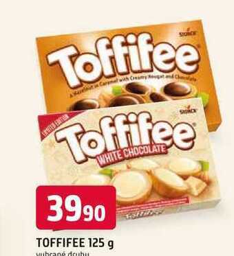 Trefa Toffifee celá jádra lískových ořechů v karamelu s lískoořechovým krémem a čokoládou 125g nabídka