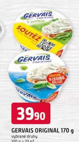 Trefa Gervais 170g, vybrané druhy nabídka