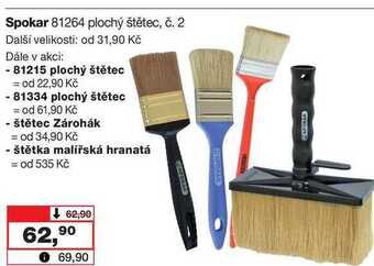 Barvy a laky drogerie Spokar 81264 plochý štětec, č. 2 nabídka