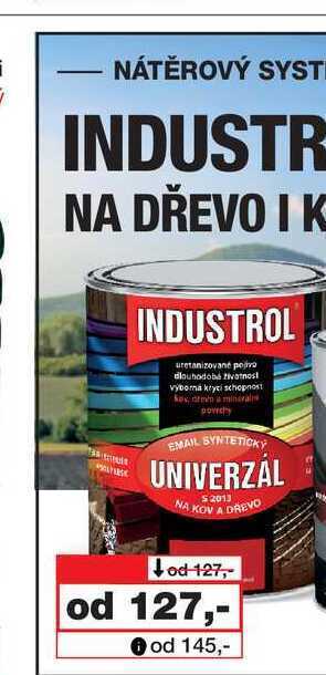 Barvy a laky drogerie Industrol univerzál nabídka