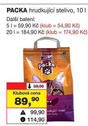 Barvy a laky drogerie Packa hrudkující stelivo, 10l nabídka