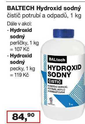 Ráj drogerie Baltech hydroxid sodný čistič potrubí a odpadů, 1 kg nabídka