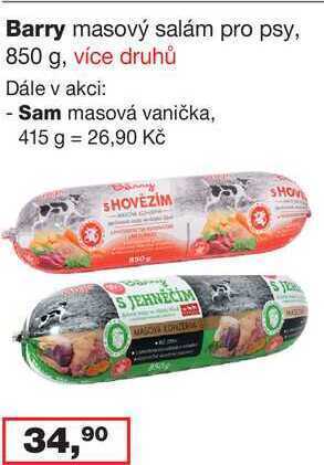 Ráj drogerie Barry masový salám pro psy, 850 g nabídka