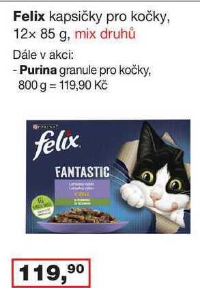 Ráj drogerie Felix kapsičky pro kočky, 12x 85 g nabídka