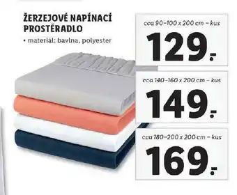 Lidl Žerzejové napínací prostěradlo 140-160x200 cm nabídka