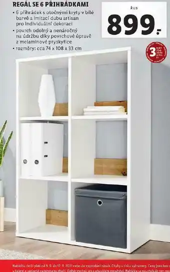 Lidl Regál se 6 přihrádkami nabídka