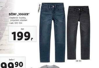 Lidl Dětské džíny jogger nabídka