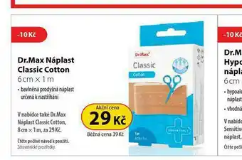 Dr. Max Dr. max náplast classic cottom nabídka