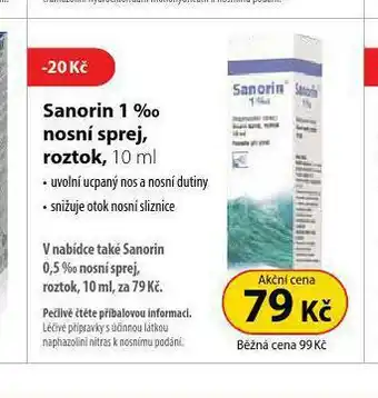 Dr. Max Sanorin 1% nosní sprej nabídka