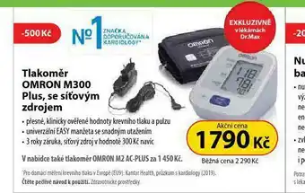Dr. Max Tlakoměr omron m300 nabídka