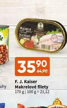 Terno F.j.kaiser makrelové filety nabídka
