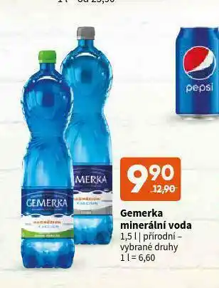 Terno Gemerka minerální voda nabídka