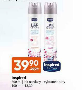 Terno Inspired lak na vlasy nabídka