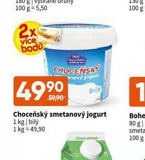 Terno Choceňský smetanový jogurt nabídka