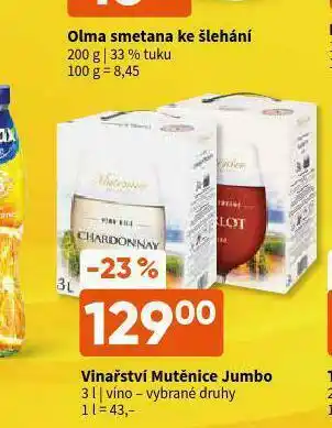 Terno Vinařství mutěnice jumbo nabídka