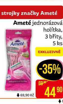 Teta Ameté jednorázová holítka, 3 břity, 5 ks nabídka