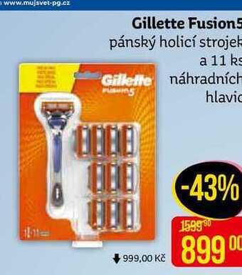 Teta Gillette fusion5 pánský holicí strojek a 11 ks náhradních hlavic nabídka