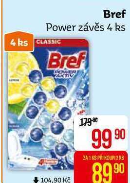 Teta Bref power aktiv wc blok 4x50ml, vybrané druhy 200g nabídka