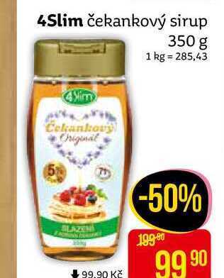 Teta 4slim čekankový sirup 350 g nabídka