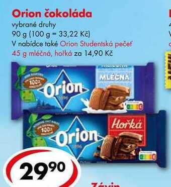 CBA Orion čokoláda, 90 g nabídka
